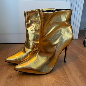 gold heels